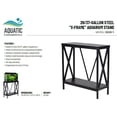 thumbnail image 4 of Aquatic Fundamentals 29/37 Gallon Steel X-Frame Aquarium Stand, with lower shelf, Black, 4 of 8