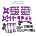 thumbnail image 2 of Front Rear Swing Arms RC Crawler Upgrade Steering Cups Modified Maintenance Part Kit Replacement for WLtoys 144001 144402 144010 Purple, 2 of 8