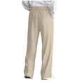 thumbnail image 5 of FRSASU Mens Casual Dress Pants Old Money Pleated Baggy Wide Leg Vintage Relaxed Fit Slacks Work Trousers Beige, 5 of 9