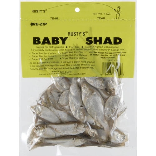 Rusty's Whole Baby Shads 4 oz Sealing Pouch