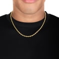thumbnail image 3 of Sulyle 14K Gold Filled Rope Chain Necklace – 2.1mm, 2.7mm, 3.8mm, Men & Women, 3 of 10