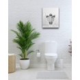thumbnail image 5 of Funny Bathroom Wall Art Decor, Black and White Sloth Bathroom Decor, Waterproof Wood Framed Canvas Wall Art Read newspapers Animals Abstract Prints, 12x16in High-end Pictures for Bedroom Kids Room, 5 of 6