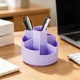 thumbnail image 3 of Campus Life,Rotating Pen Holder Desktop Organizer Storage Box With Note Tray Makeup Brush Holder For Office Desk Organization, 3 of 6