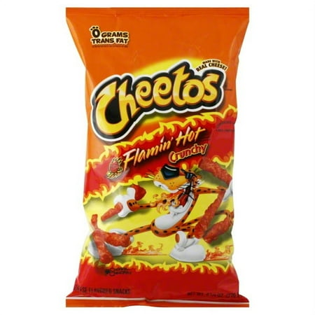 Cheetos Flamin' Hot Crunchy Cheese Flavored Snacks, 9.75 OZ