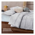 thumbnail image 5 of Edredón Invernal Cobertor Matrimonial + Funda Esquimal Color Gris Diseño De La Tela Liso, 5 of 5