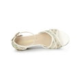thumbnail image 4 of BLISSFUL STEP Women's Floral Mesh Lace Wedges Sandals, 4 of 6
