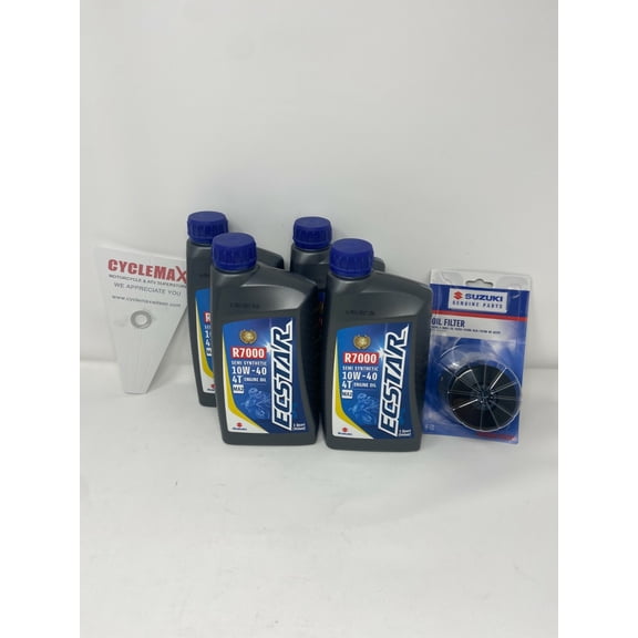 OEM 2002-2019 Suzuki DL1000 VSTROM 10w40 Semi Synthetic Oil Change Kit