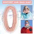 thumbnail image 2 of KOITHOT 8 Pcs Winter Beanie Hat Neck Warmer Ear Muffs Gloves Set with Gift Box for Women Men Pink and Light Gray, 2 of 7