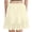 Beige, variant on Women's Double Layer Lace Pleated Elastic Waist Petticoat, Soft Sheer Underskirt Extender for Dresses Daily Wear S-2XL