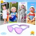 thumbnail image 7 of Baby Sunglasses with Strap Adjustable, Heart Shaped UV Protection Polarized Flexible Sunglasses for Toddler Infant Age 0-36 Months 0-3 Years, 7 of 7