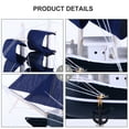 thumbnail image 6 of Nuolux Sailboat Model Ship Wooden Nautical Sailing Boat Decor Ornament Beach Decoration Figurine Miniature Models Decorations, 6 of 6