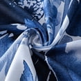 thumbnail image 6 of Dainty Home Blue Floral Fabric Shower Curtain – 3D Textured Design, Water-Repellent, Machine-Washable Bathroom Curtain, 70" x 72", 6 of 6