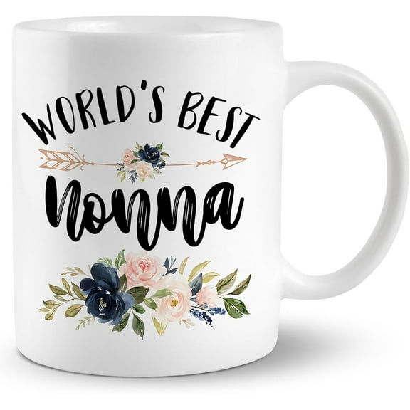 Nonna Mug, Nonna Coffee Cups Ceramic, World's Best Nonna Coffee Mug, Nonna Gifts, Gifts for Nonna, Nonna Gifts from Grandkids, Nonna Gifts for Christmas, Nonna Coffee Mug Gifts for Nonna