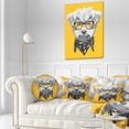 thumbnail image 3 of Designart Maltese Poodle with Sunglasses - Animal Throw Pillow - 12x20, 3 of 5