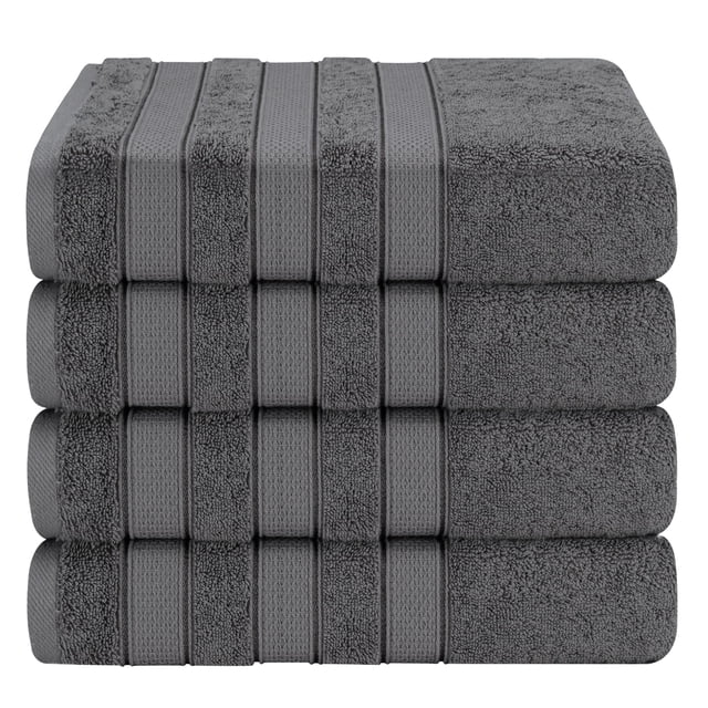 Toallas de baño de lino americano suave Salem, juego de 4 unidades, 69x137 cm, 600 GSM