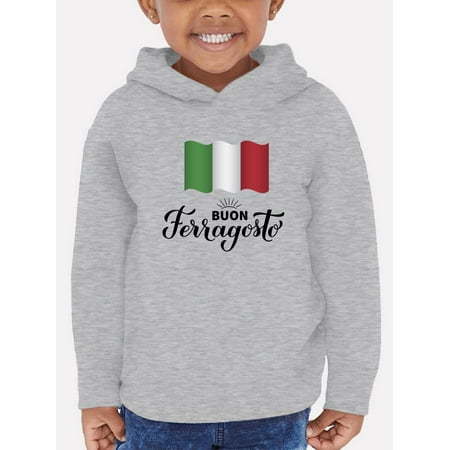 

Buon Ferragosto Italy Flag Hoodie Toddler -Image by Shutterstock 5 Toddler