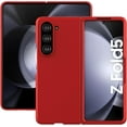thumbnail image 2 of Case for Samsung Galaxy Z Fold 5 (2023) with Cover Screen Protector, Thin Hard PC Phone Case for Galaxy Z Fold5 - Red, 2 of 14
