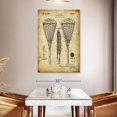 thumbnail image 3 of Elephant Stock Lacrosse Racquet Patent Wall Art - Vertical Canvas Wall Art - Living Room Wall Decor - Patent Canvas - Black And Brown Decor - 34" x 51", 3 of 8