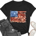 thumbnail image 5 of Women 4th of July Independence Day Shirts Funny Patriontic Graphic Short Sleeve Tee Tops, 5 of 6