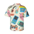 thumbnail image 3 of Disketp Hawaiian Shirts For Men,Playing Video Games Print Mens Casual Short Sleeve Button Down Shirts Beach Shirt, 3 of 8