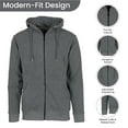 thumbnail image 2 of Men's 2-Piece Fleece-Lined Full Zip Hoodie & Jogger Set, 2 of 5