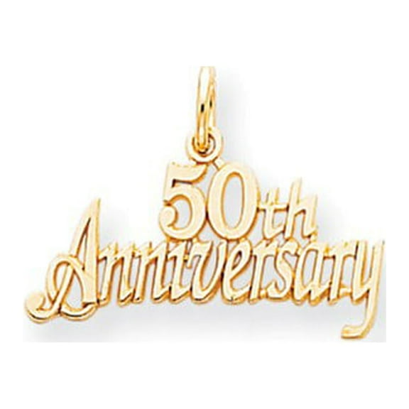 10k Yellow Gold 50th Anniversary Charm