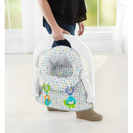 Fisher-Price Supportive Sit-Me-Up Comfy Interactive Floor Seat Infant Mat Toy