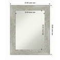 thumbnail image 2 of Amanti Art Dove Greywash Framed Non-Beveled Bathroom Vanity Wall Mirror - 24 x 30 in, 2 of 10