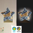 thumbnail image 4 of Star Shaped Energy Saving Night Light Living Room Night Light, Bedroom Night Light, Corridor Night Light, Study Night Light Blue Flowers and Leopards, 4 of 6