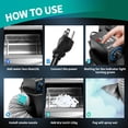 thumbnail image 5 of 6000W Dry Ice Fog Machine, Black Low Lying Fog Machine, Dry Ice Machine With Tube, Dry Ice Blasting Machine For Wedding Party Events Stage Concert Club Performance, 5 of 8