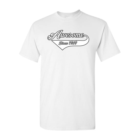 Awesome Since 1969 With Tail Gift Novelty DT Adult T-Shirt Tee