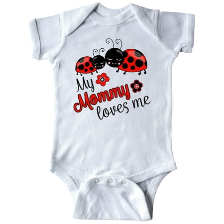

Inktastic My Mommy Loves Me with Cute Ladybugs Gift Baby Boy or Baby Girl Bodysuit