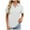 White, variant on Hurxie Women's Golf Shirts Short Sleeve V Neck Summer Tops Business Casual Collared Shirts Loose Tees Green XL