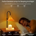 thumbnail image 5 of LOFTER-PRO Candle Warmer Lamp with Timer, Dimmable, Adjustable Height, Electric Top Down Melting for All Jar Candles, Home Decor Wax Melter Light, Includes 2 Halogen Bulbs, Flower, 5 of 8