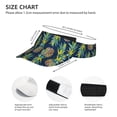 thumbnail image 4 of Bingfone Adjustable Empty Top Sun Visor for Women and Men-Colorful Pineapples, 4 of 8