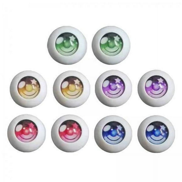 2x10 Uds. Juguetes De Muñeca Con Ojos Saltones, Suministros Para Marionetas De Animales Rellenos Para Niños De 14mm