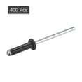 thumbnail image 3 of Unique Bargains Rivets Aveugles Tête Ronde Plate en Aluminium de 3,2 Mm x 13 Mm, Pack de 400 Noir, 3 of 5