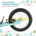 thumbnail image 4 of CoSoTower Dual Brakes Kick Scooter 12-Inch Inflatable Front Wheel Ride On Toy for Age 5+, Blue, 4 of 7