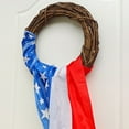 thumbnail image 6 of 4th of July PALIFEUR Wreath, 27.55 Inch Patriotic Wreaths for Front Door, Artificial Floral Spring Wreaths Decorations for Memorial Day Independence Day Veterans Day, Red Blue White, 6 of 7