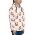 thumbnail image 3 of Easygdp Orange Fox Boys Hoodie Kids Sweatshirt Youth Pullover With Hood-Large, 3 of 6