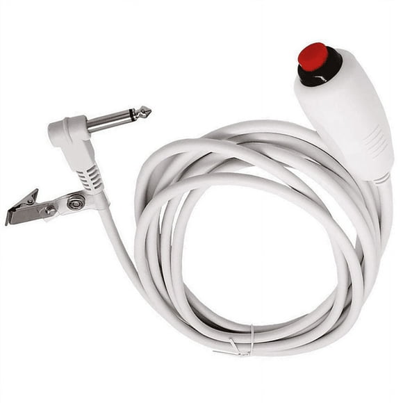 5X Nurse Call Cable 6.35mm Line Nurse Call Device Emergency Call Cable with Push Button Switch