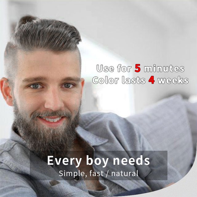 Champú para colorear barba de 15 ml champú para el cuidado del vello facial más rápido portátil para hombres JShteea Cuidado Belleza