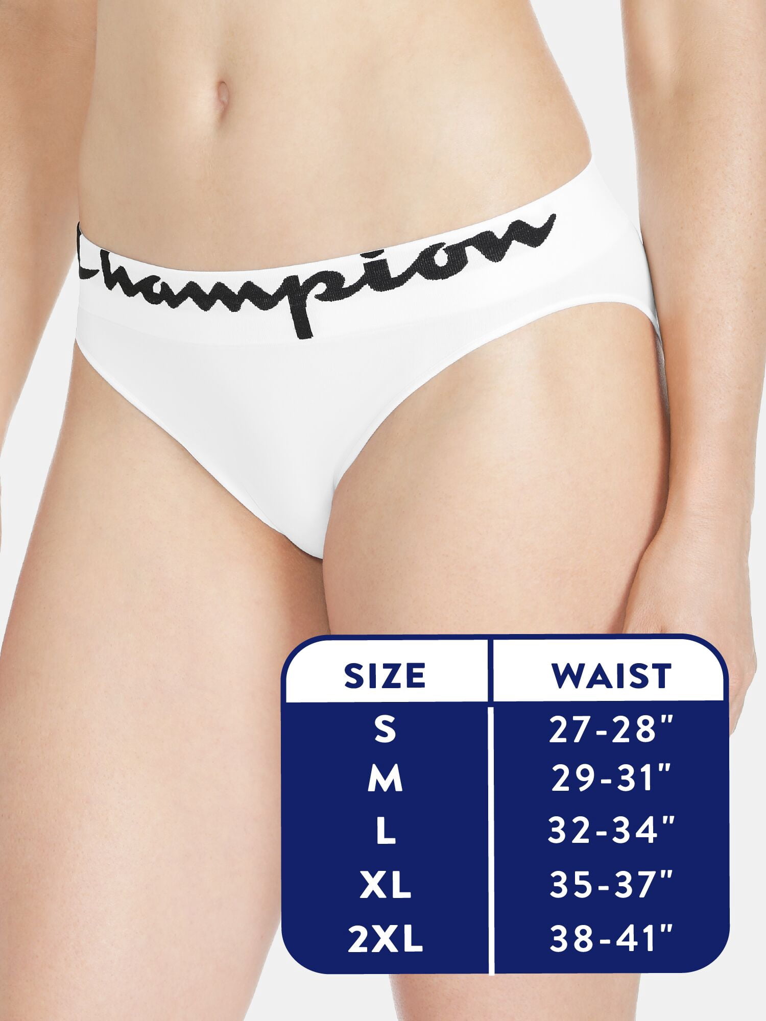Champion Women’s Seamless High Rise Bikini Underwear, 3 Pack, Sizes S - 2XL