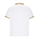 thumbnail image 3 of Playera Elvqul Hombre Economicas Blanco a Rayas Abotonada Manga Corta Solapa, 3 of 4