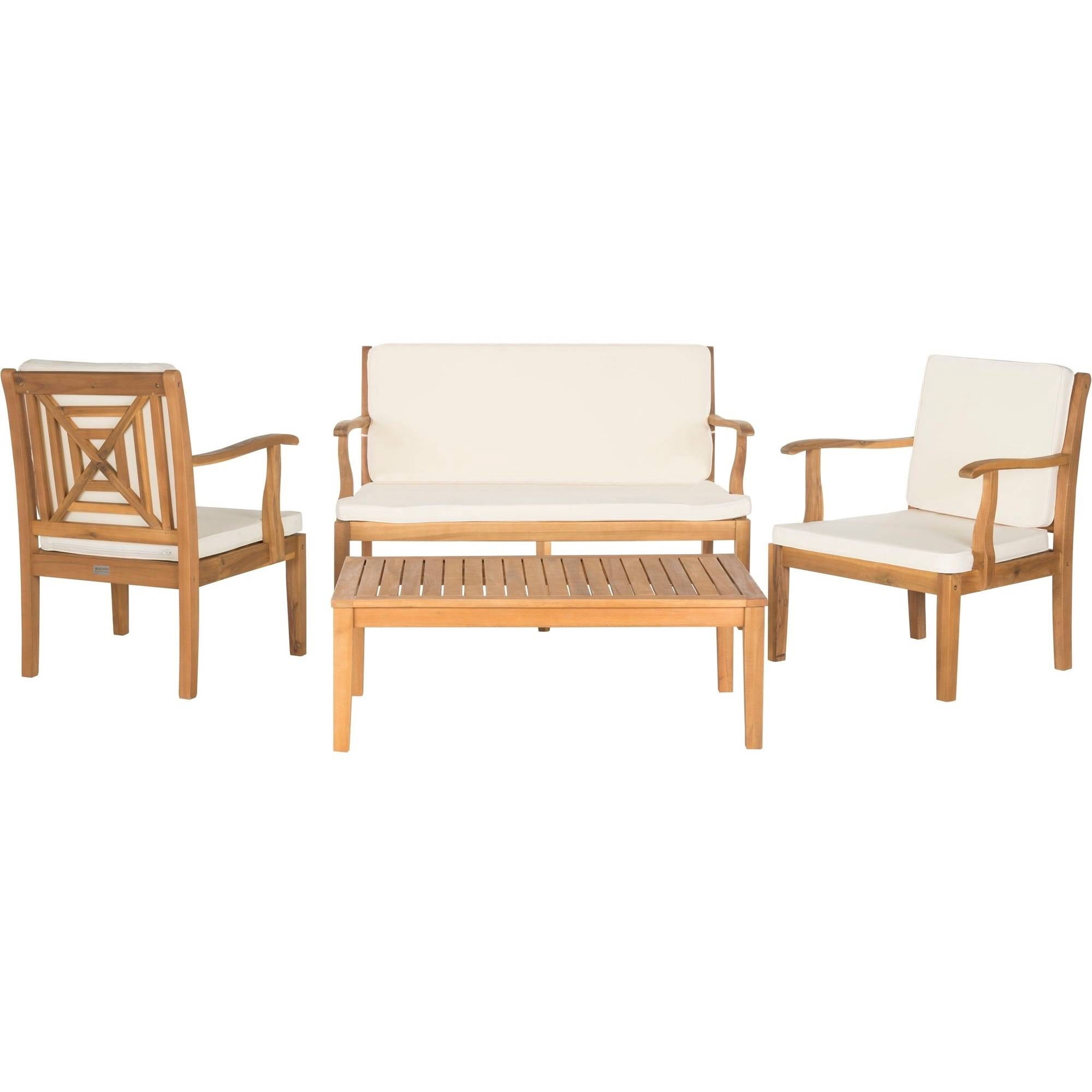 Safavieh Del Mar 4-Piece Outdoor Set, Multiple Colors
