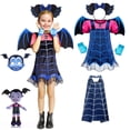 thumbnail image 2 of Halloweenl Vampirina Cosplay vestido niña niños princesa vestir disfraz niña disfraz carnaval fiesta disfraz máscara Vampire3T (tamaño 120) Gao Jinjia LED, 2 of 2