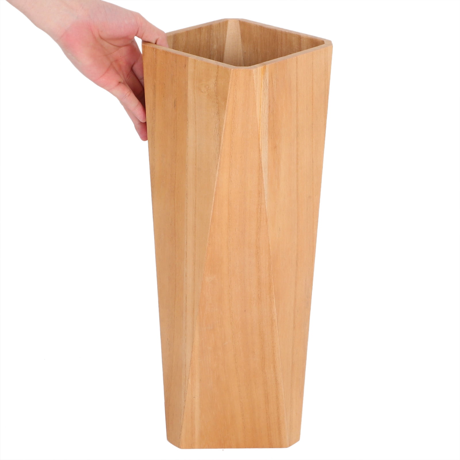 Raindrops Hemoton Large Capacity Wooden Umbrella Stand Holder Stylish Storage Rack for Umbrellas Wood Stand for Indoor Use