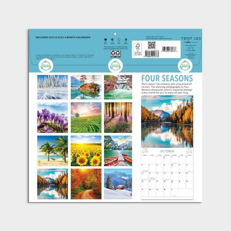 4 Seasons 2025 Calendar Cally Corette