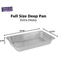 Aluminum Pans Full Size, Large Disposable Roasting & Baking Pan, 21"x13