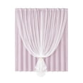 thumbnail image 2 of Thermal Insulated Blackout Curtains Room Darkening Drapes With Sheer Overlay Window Decor For Bedroom And Living Room, 2 of 6